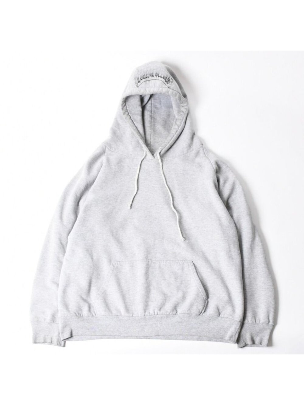 Chrome Hearts Vintage Model Raglan Pullover Hoodie Scroll Label Gray
